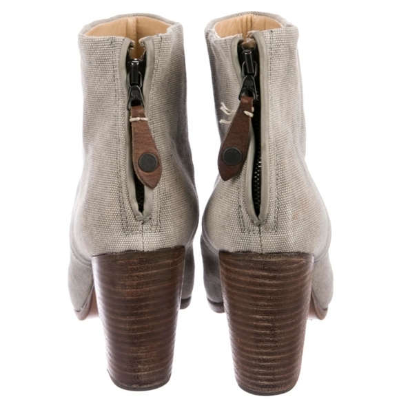 Rag and Bone Canvas Boots - like new. Cute for fall - Picture 4 of 5